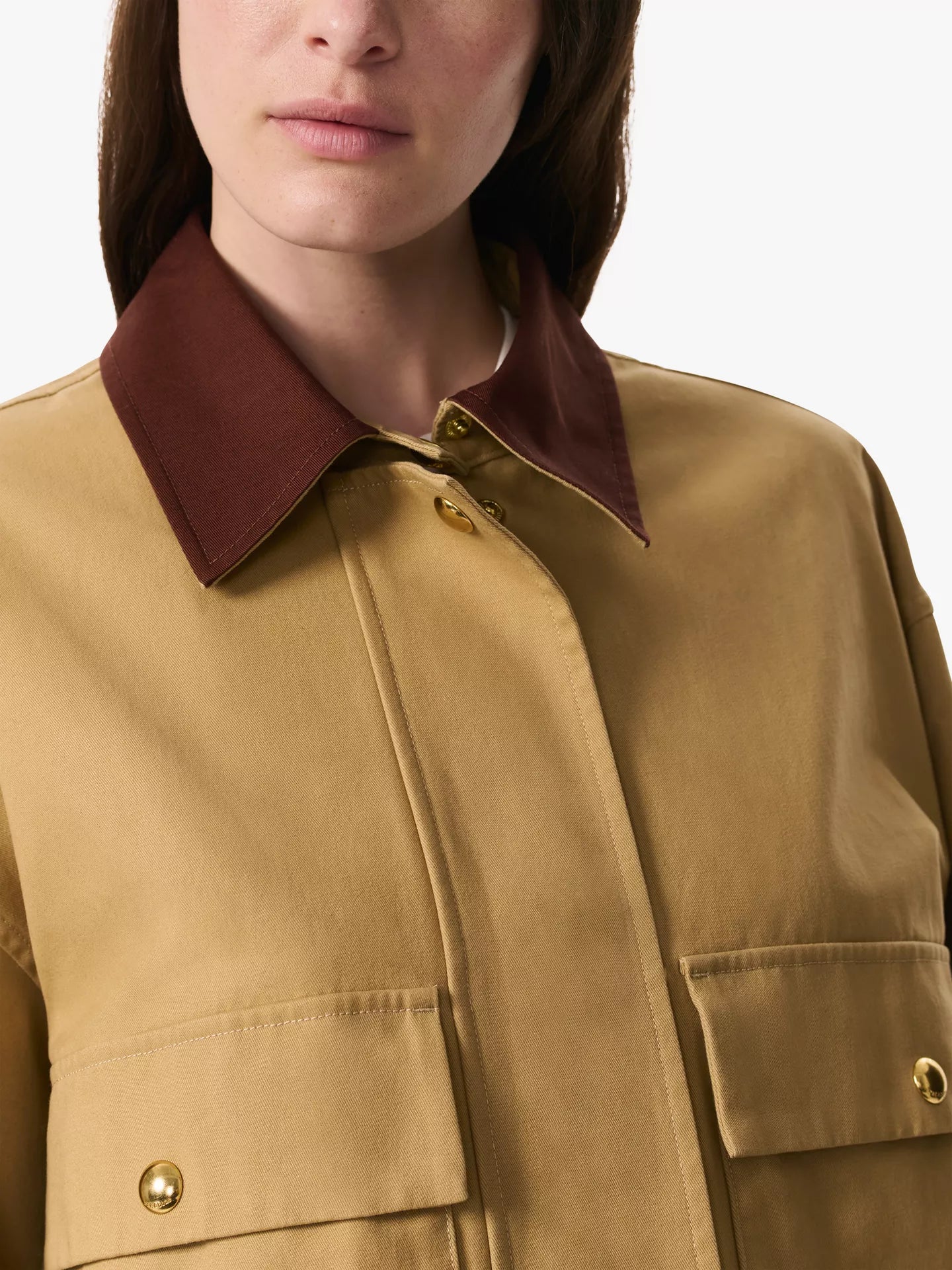 R&B Nonie Cotton Jacket in Beige
