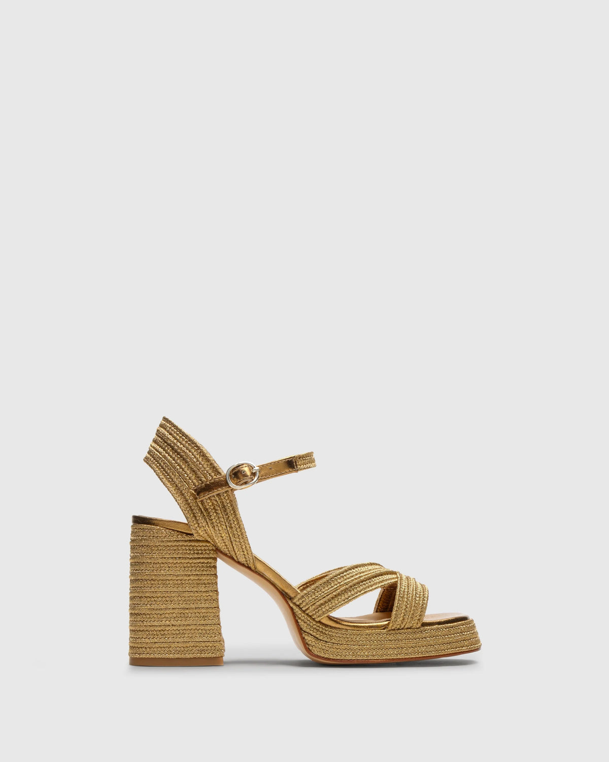 CASTANER Valle Woven Heel in Gold