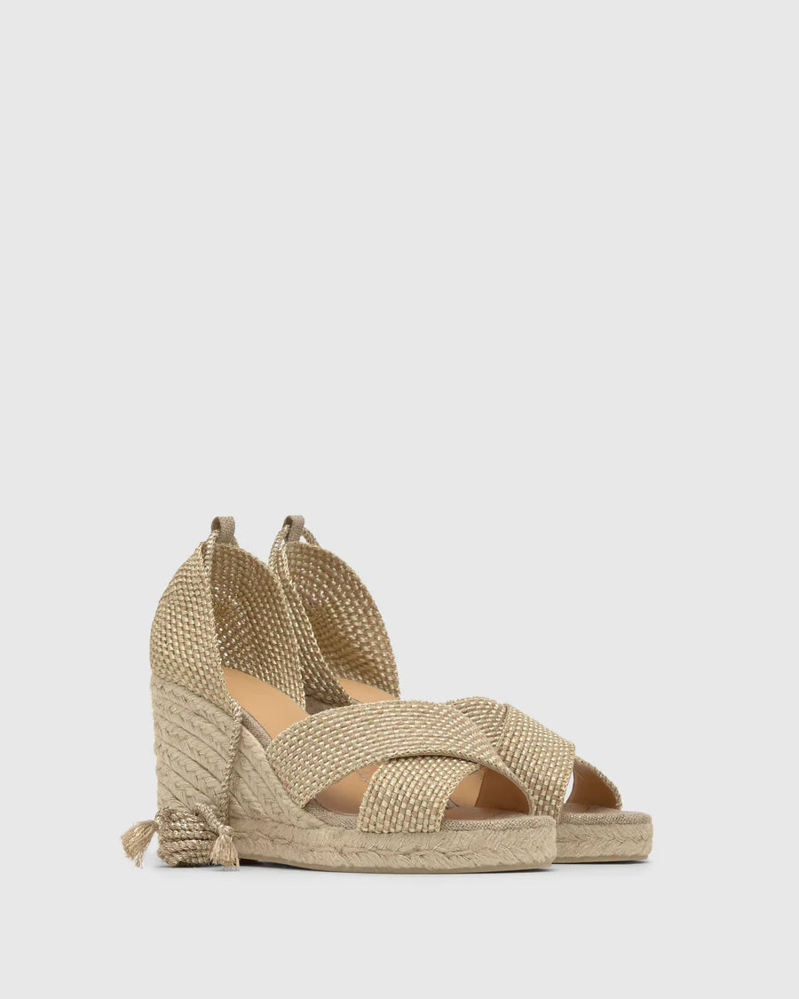 CASTANER Becca Espadrille in Gold
