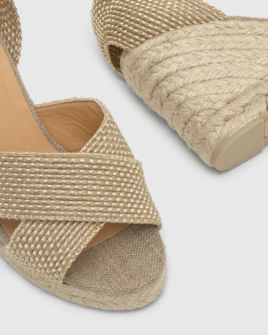 CASTANER Becca Espadrille in Gold