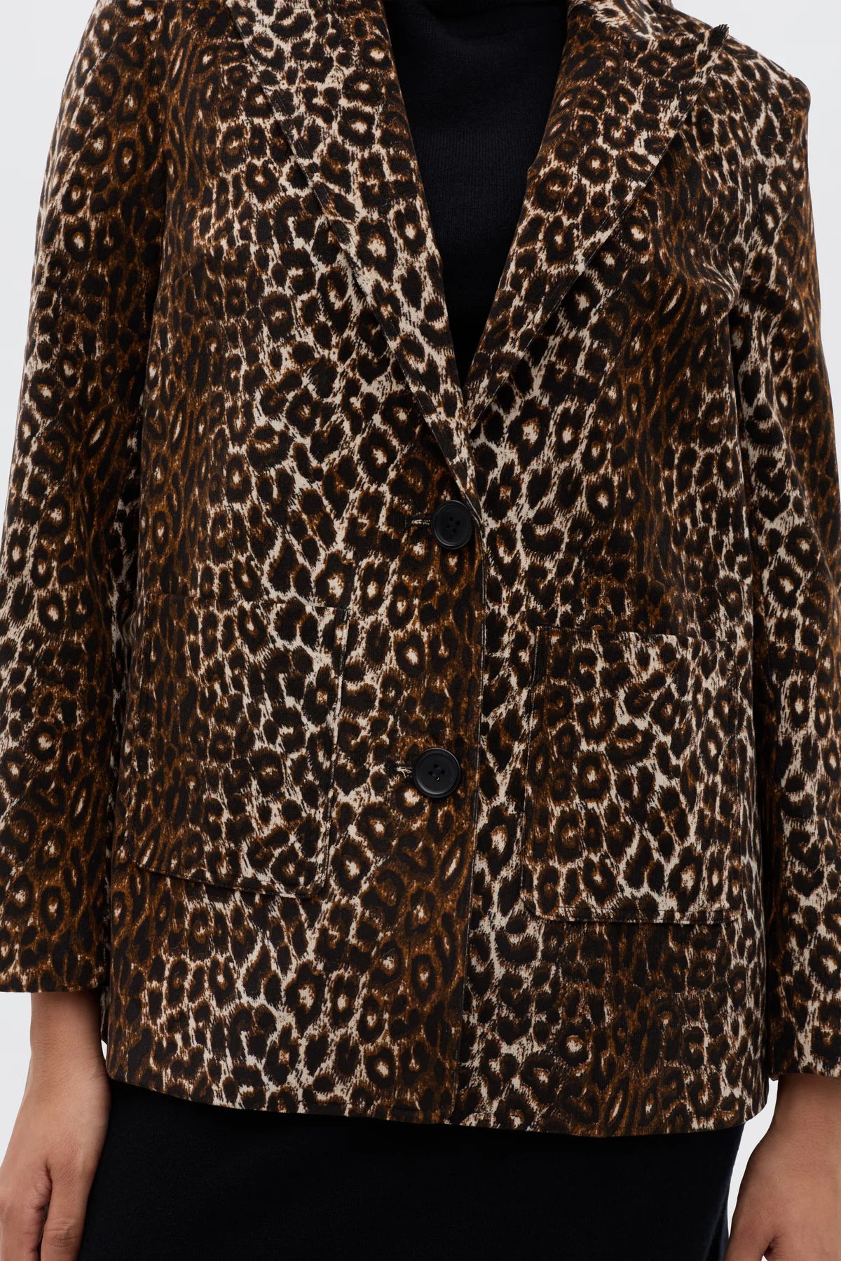 RIXO Xander Jacket in Lyra Leo Black
