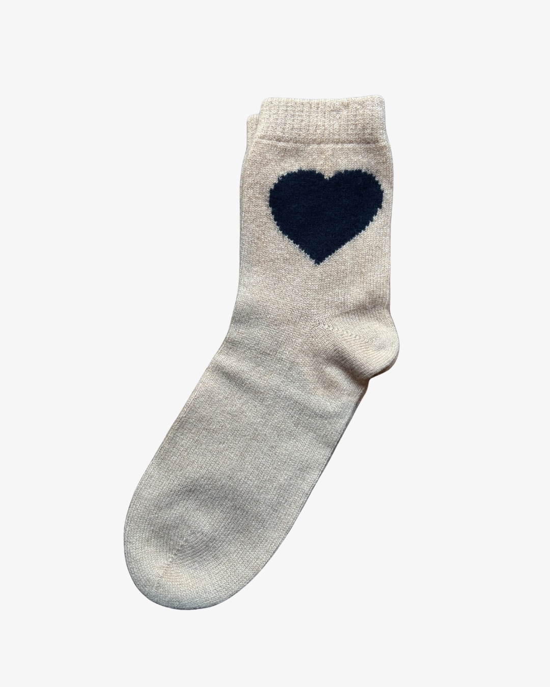 Jumper 1234 Heart Socks in Sandstone