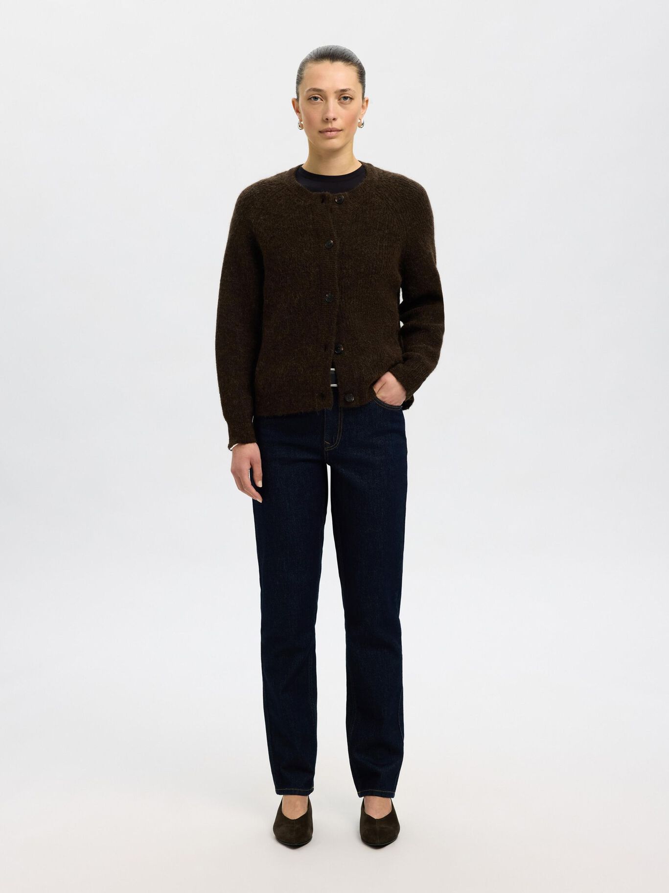 SELECTED Lulu LS Knit Cardi in Delicioso