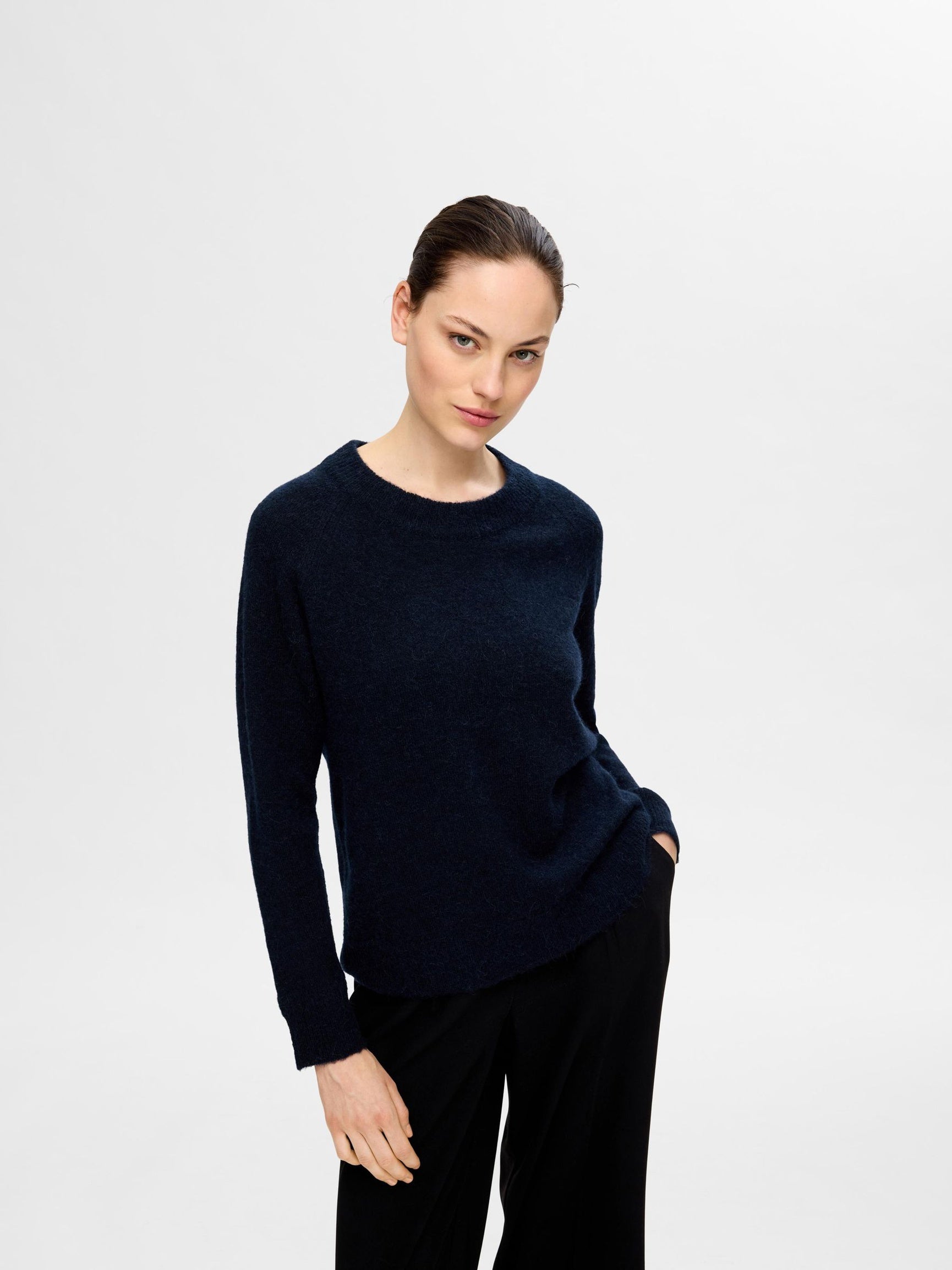 SELECTED Helen Knit in Dark Sapphire
