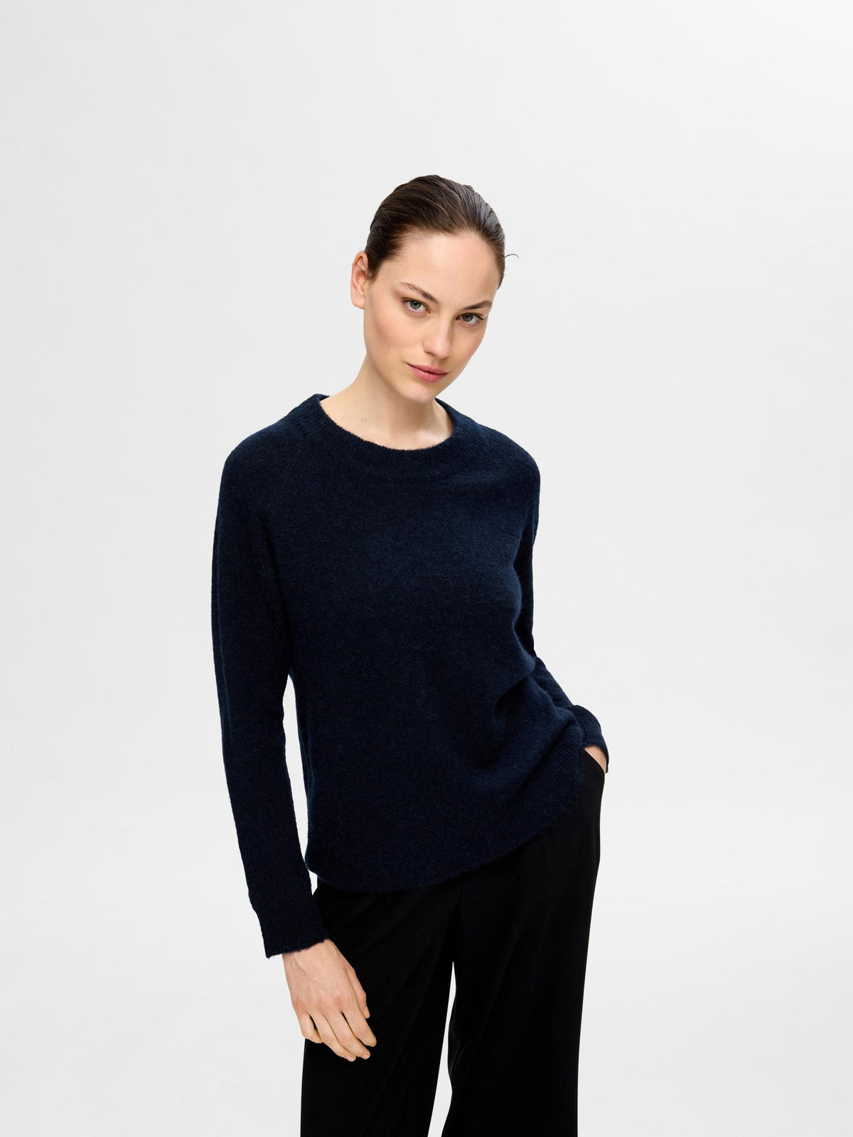 SELECTED Helen Knit in Dark Sapphire