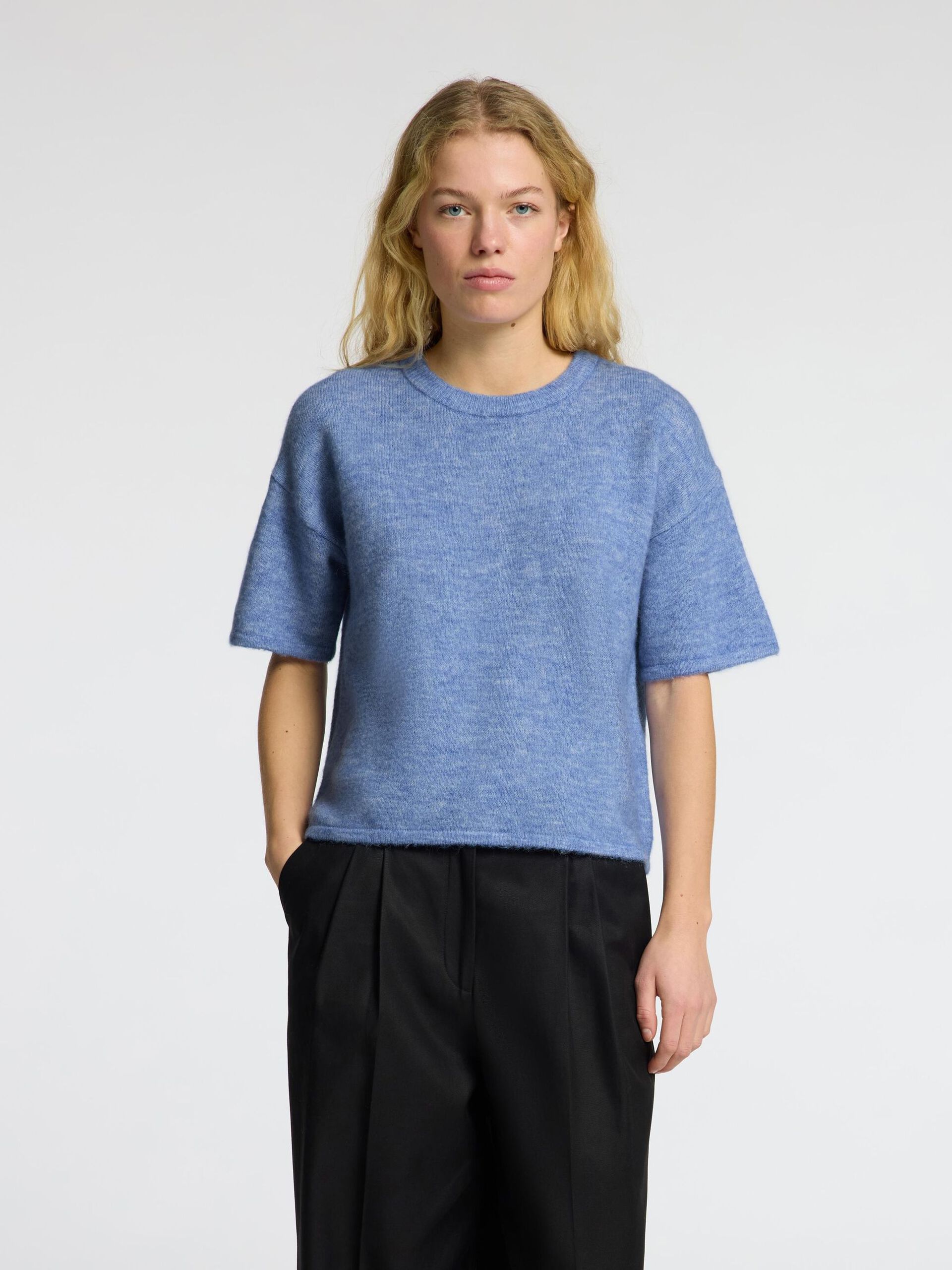 SLF Maline Liliana SS Knit in Cornflower