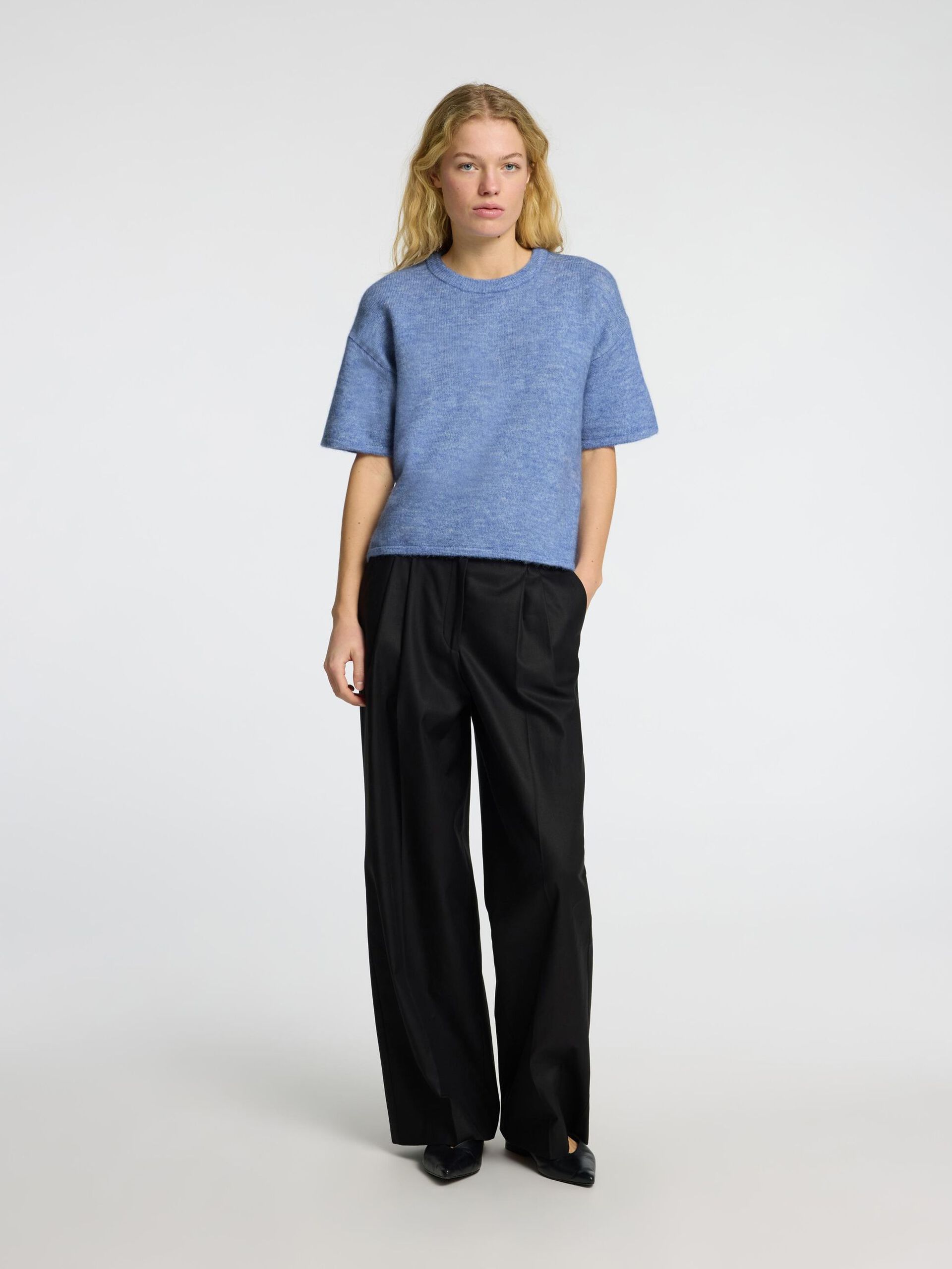 SLF Maline Liliana SS Knit in Cornflower