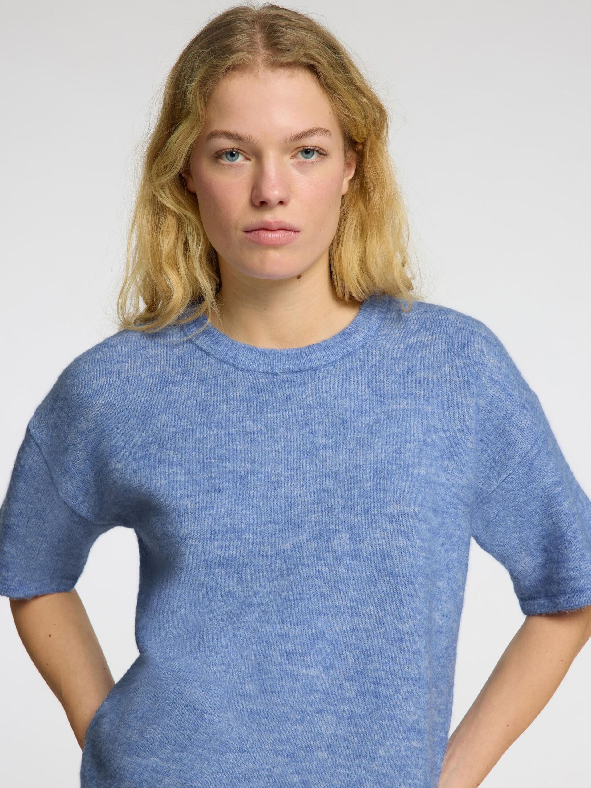 SLF Maline Liliana SS Knit in Cornflower