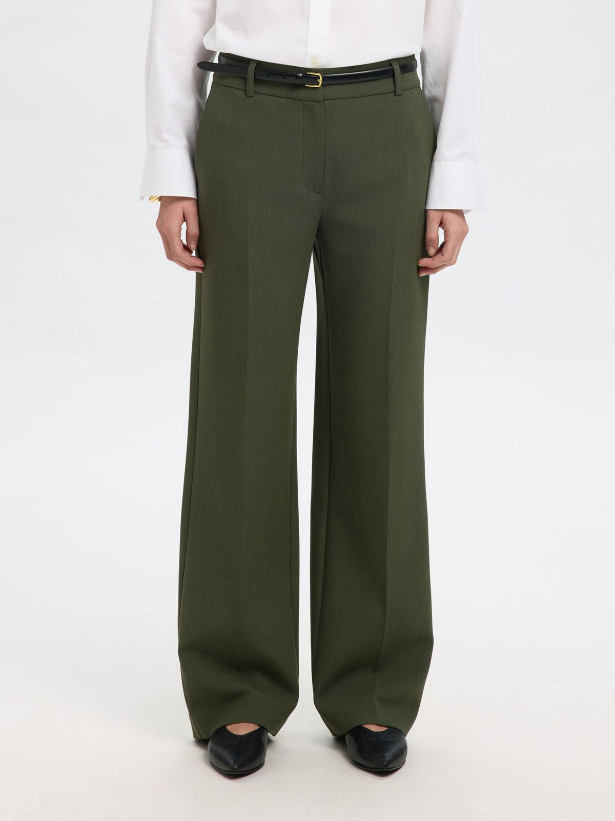 SELECTED Rita Wide Pant in Deep Depths