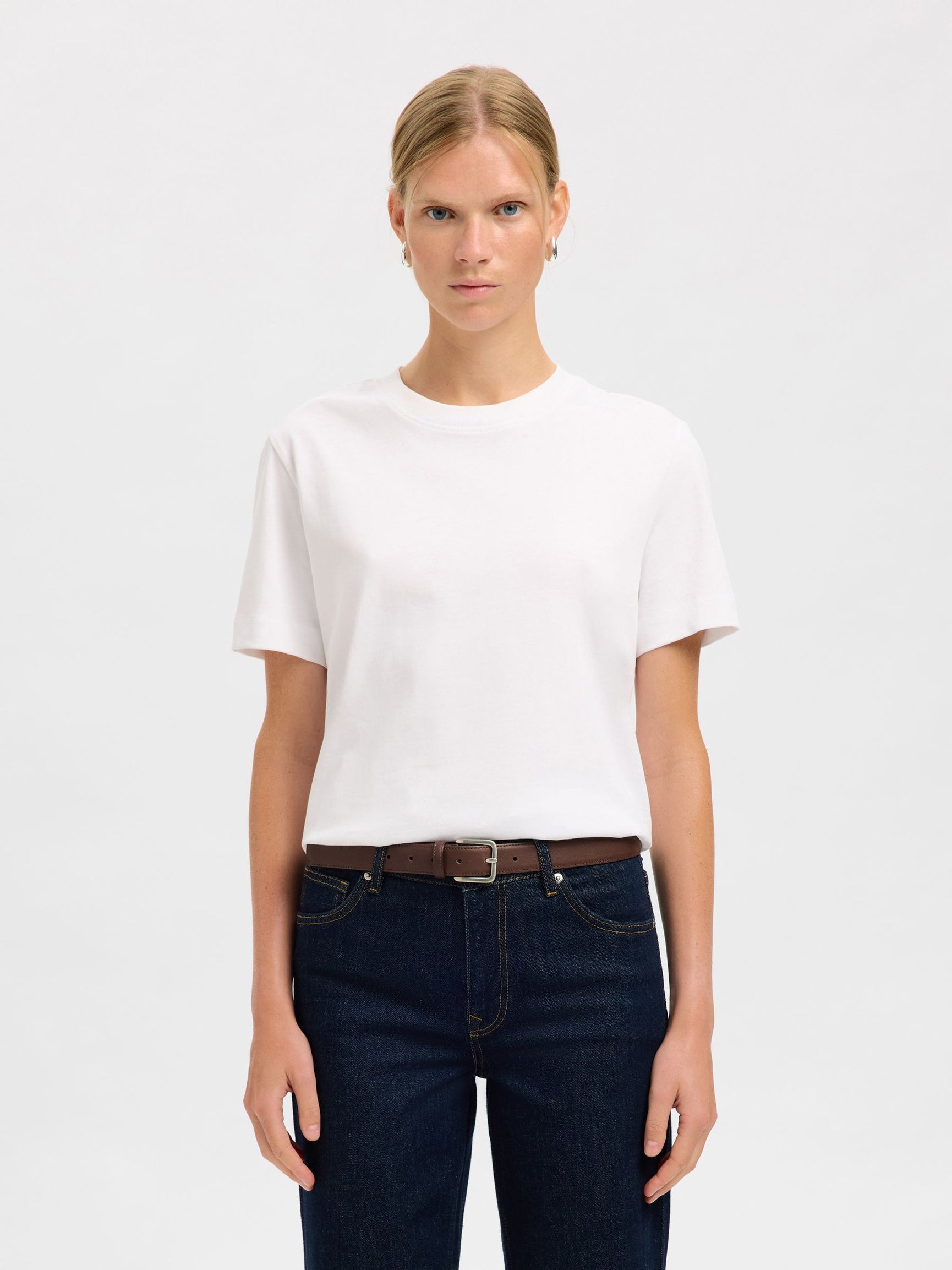 SELECTED Clara Leather Belt in Demitasse