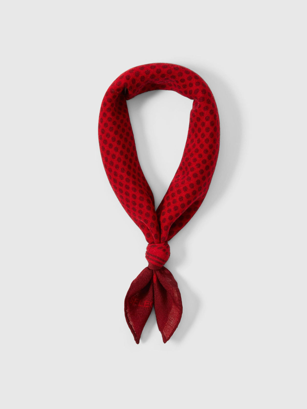 SELECTED Abbi Wool Bandana in Equestrian Red