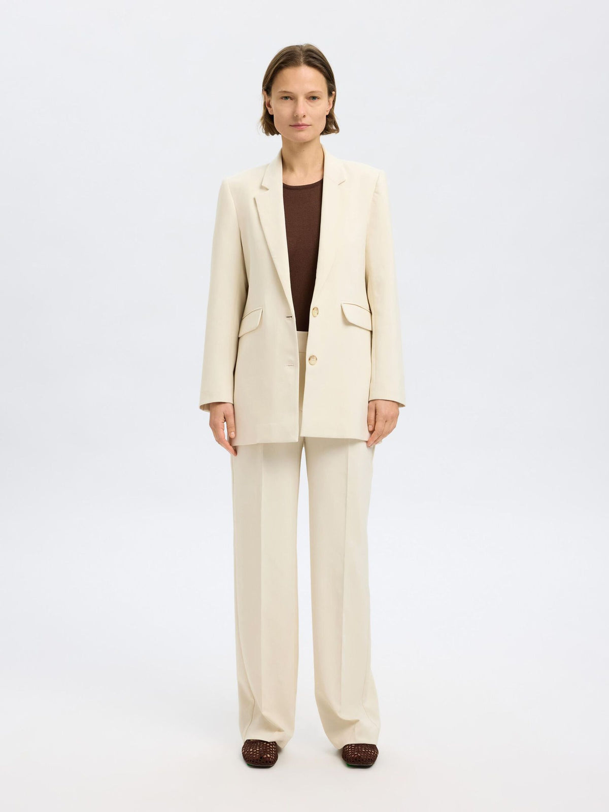 SELECTED Rita Relaxed Blazer in Birch