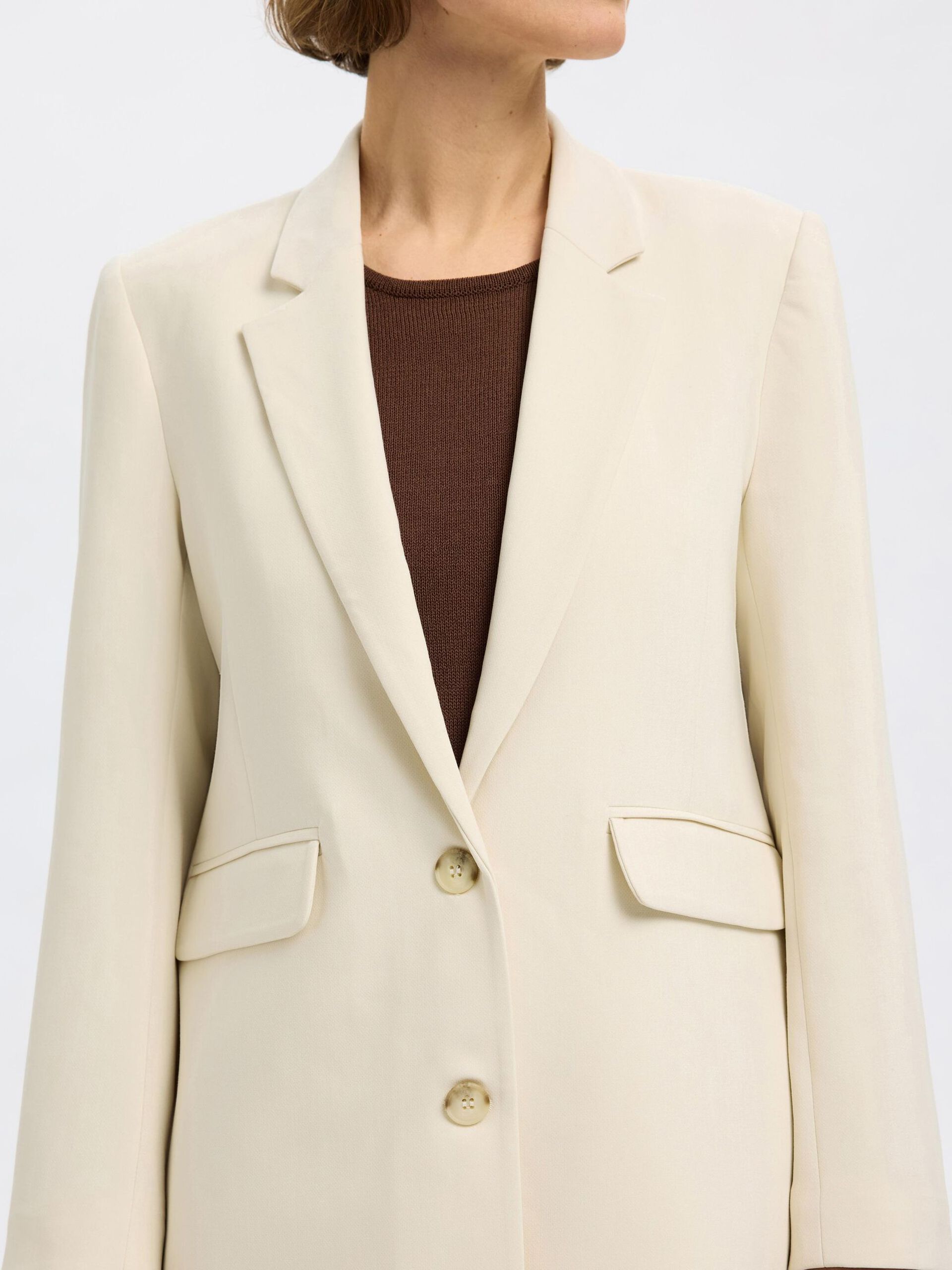 SELECTED Rita Relaxed Blazer in Birch