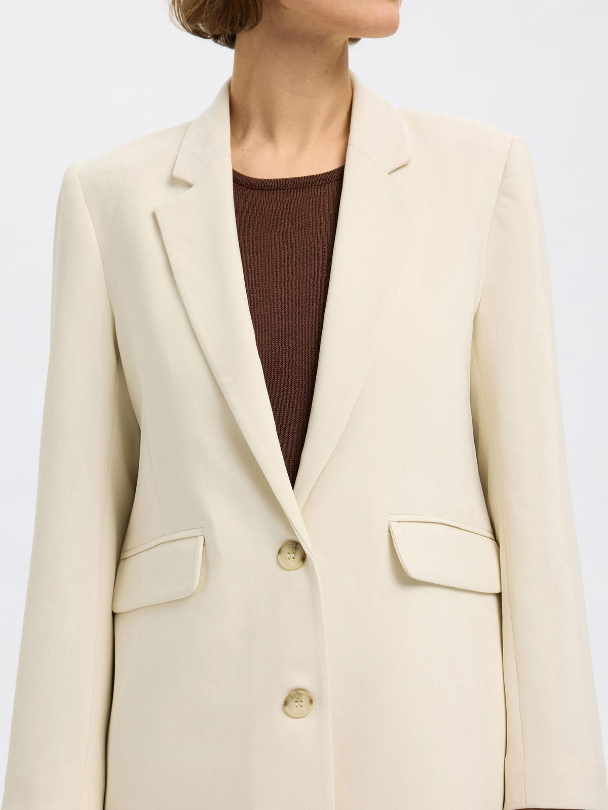 SELECTED Rita Relaxed Blazer in Birch