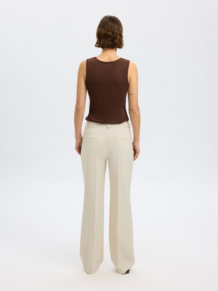 SELECTED Rita Wide Pant in Birch