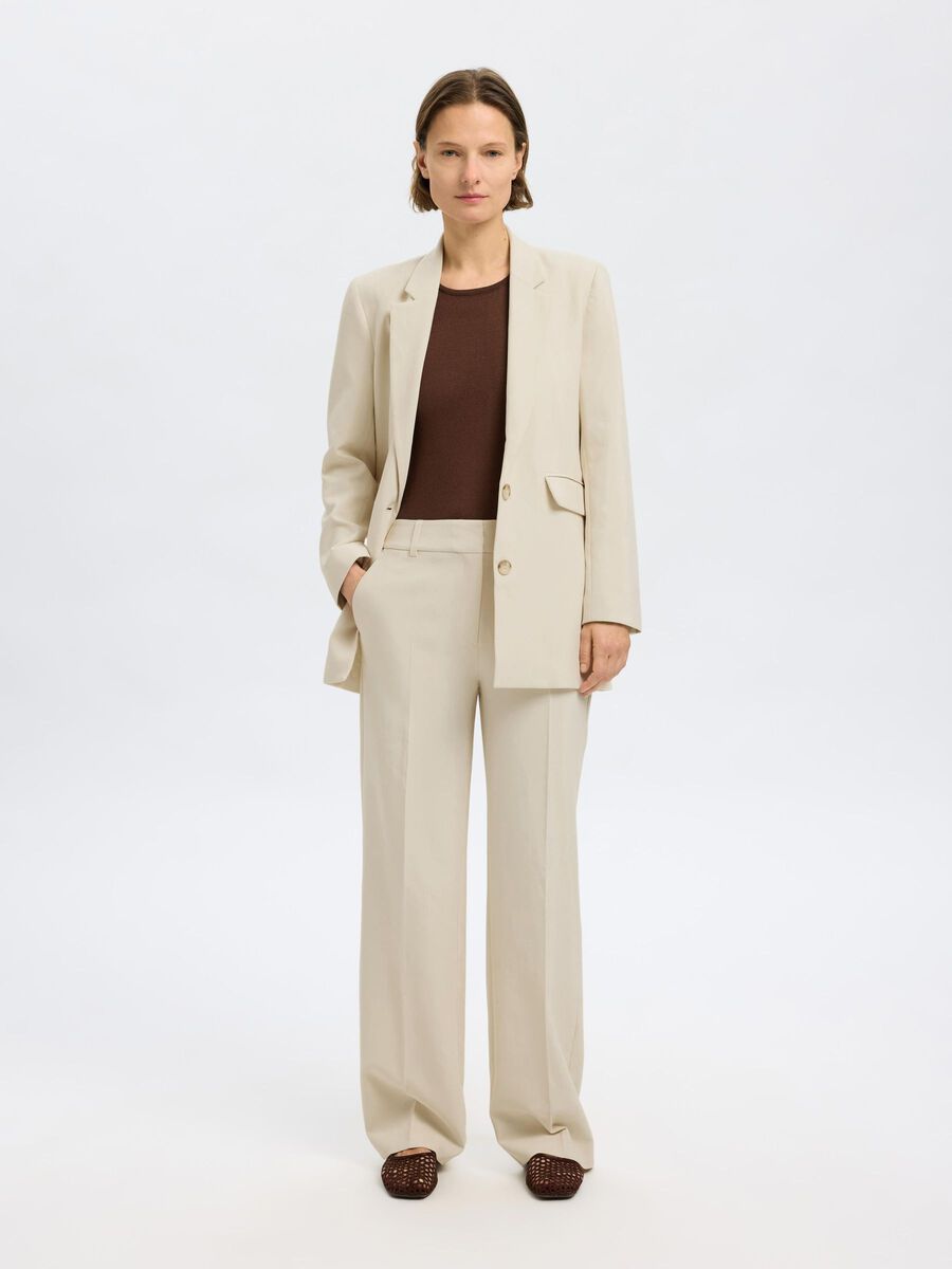 SELECTED Rita Wide Pant in Birch