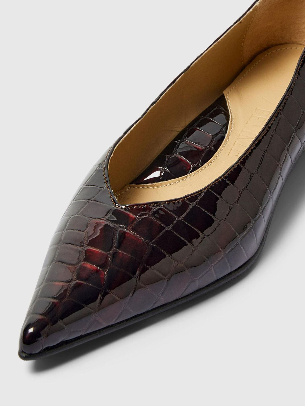 SELECTED Isla Leather Pump in Fig