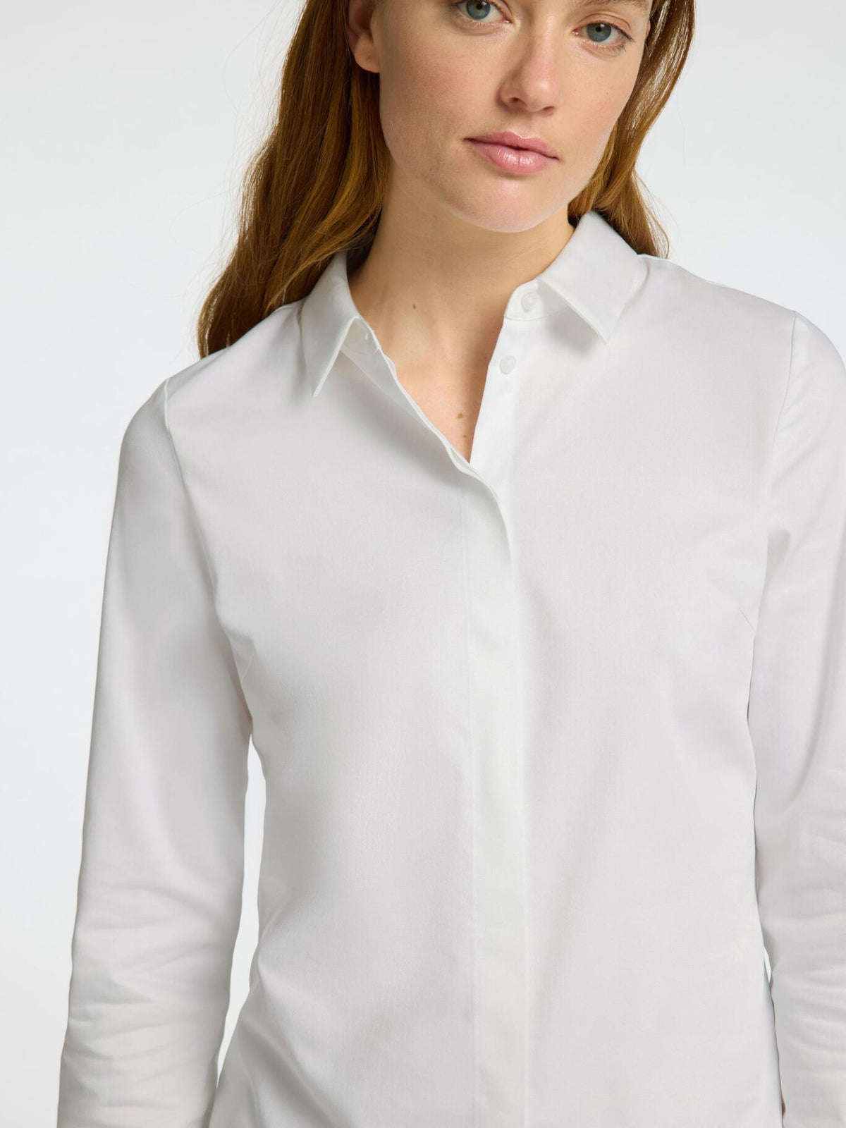 SELECTED Nicolina Slim Shirt in White