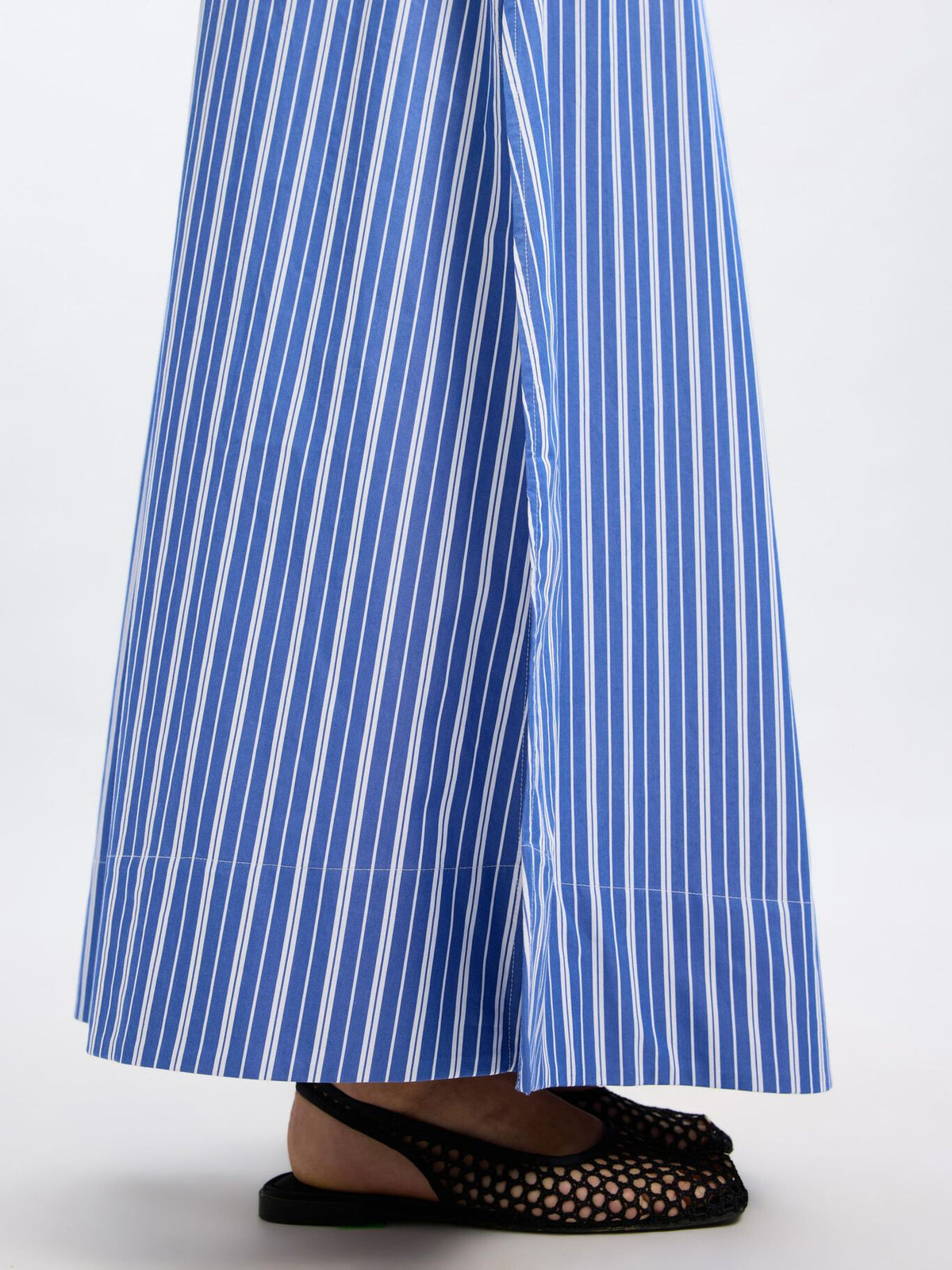 SELECTED Fia Ankle Slit Skirt in Dazzling Blue