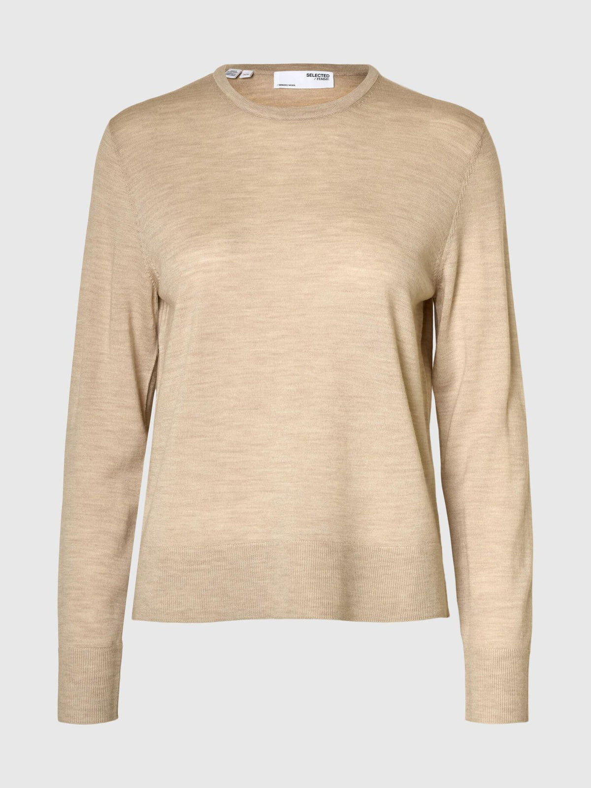 SELECTED Thea Knit in Oatmeal