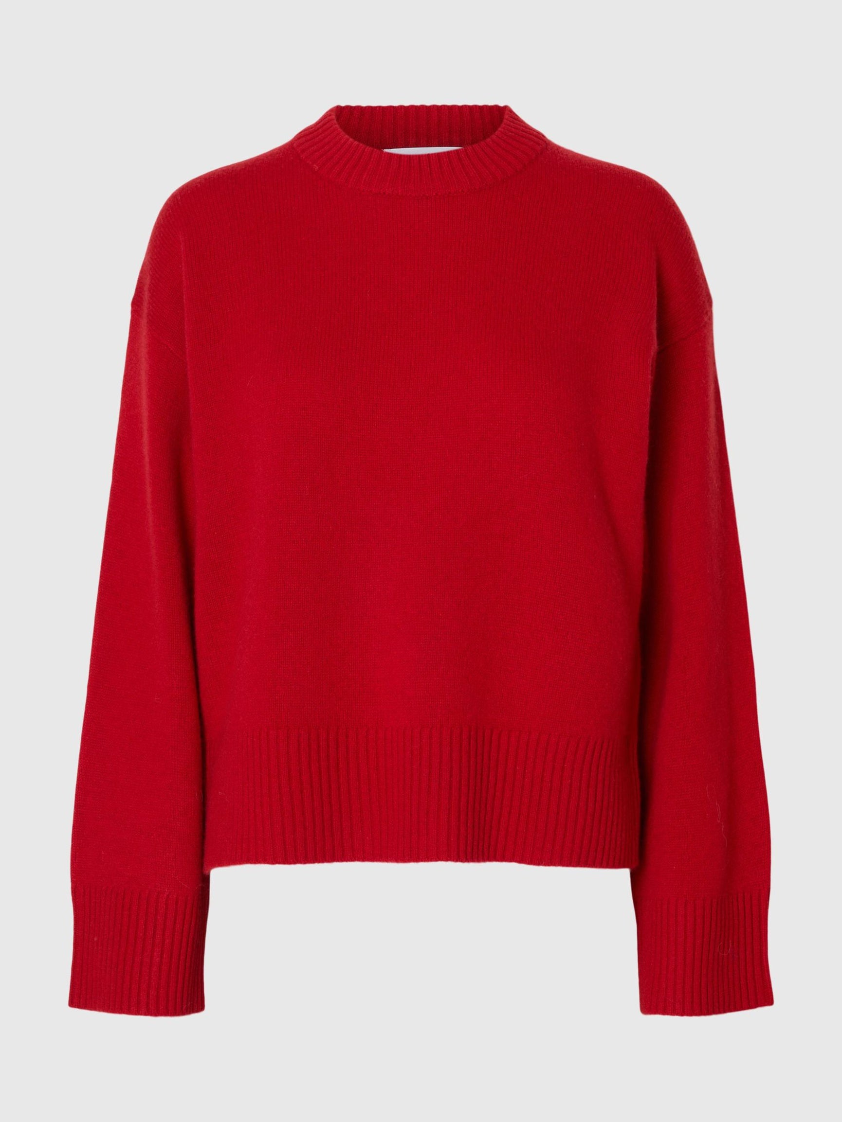 SELECTED Cille Knit in Equestrian Red