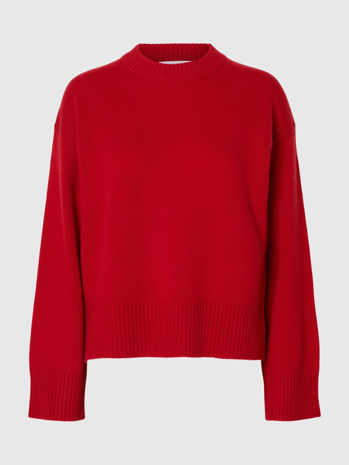 SELECTED Cille Knit in Equestrian Red