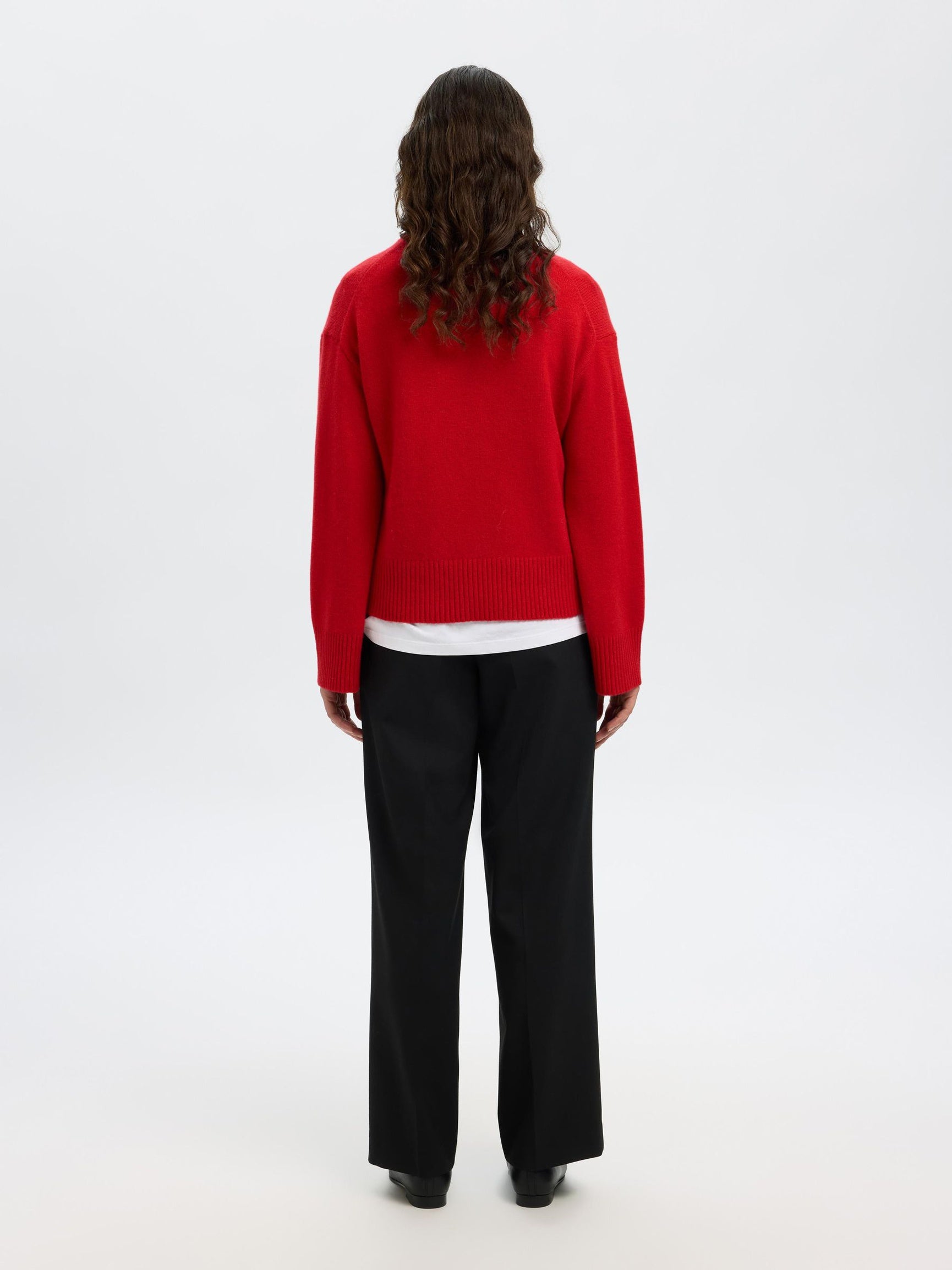 SELECTED Cille Knit in Equestrian Red
