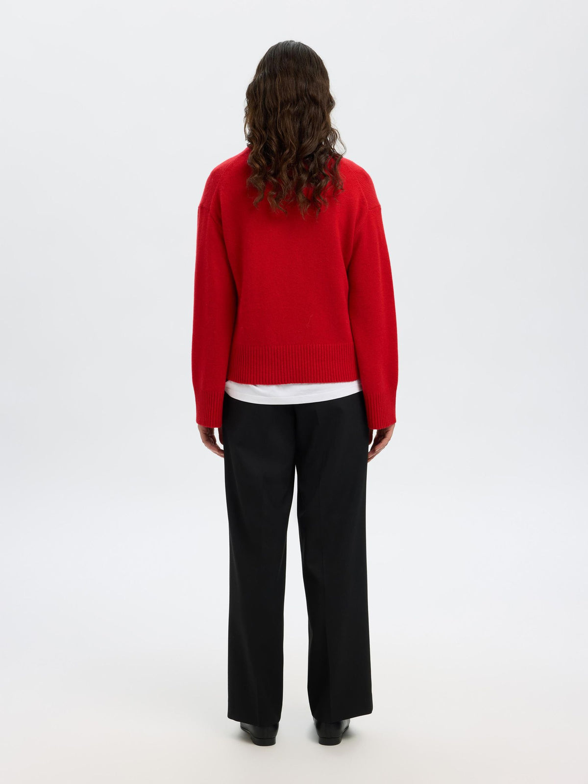 SELECTED Cille Knit in Equestrian Red