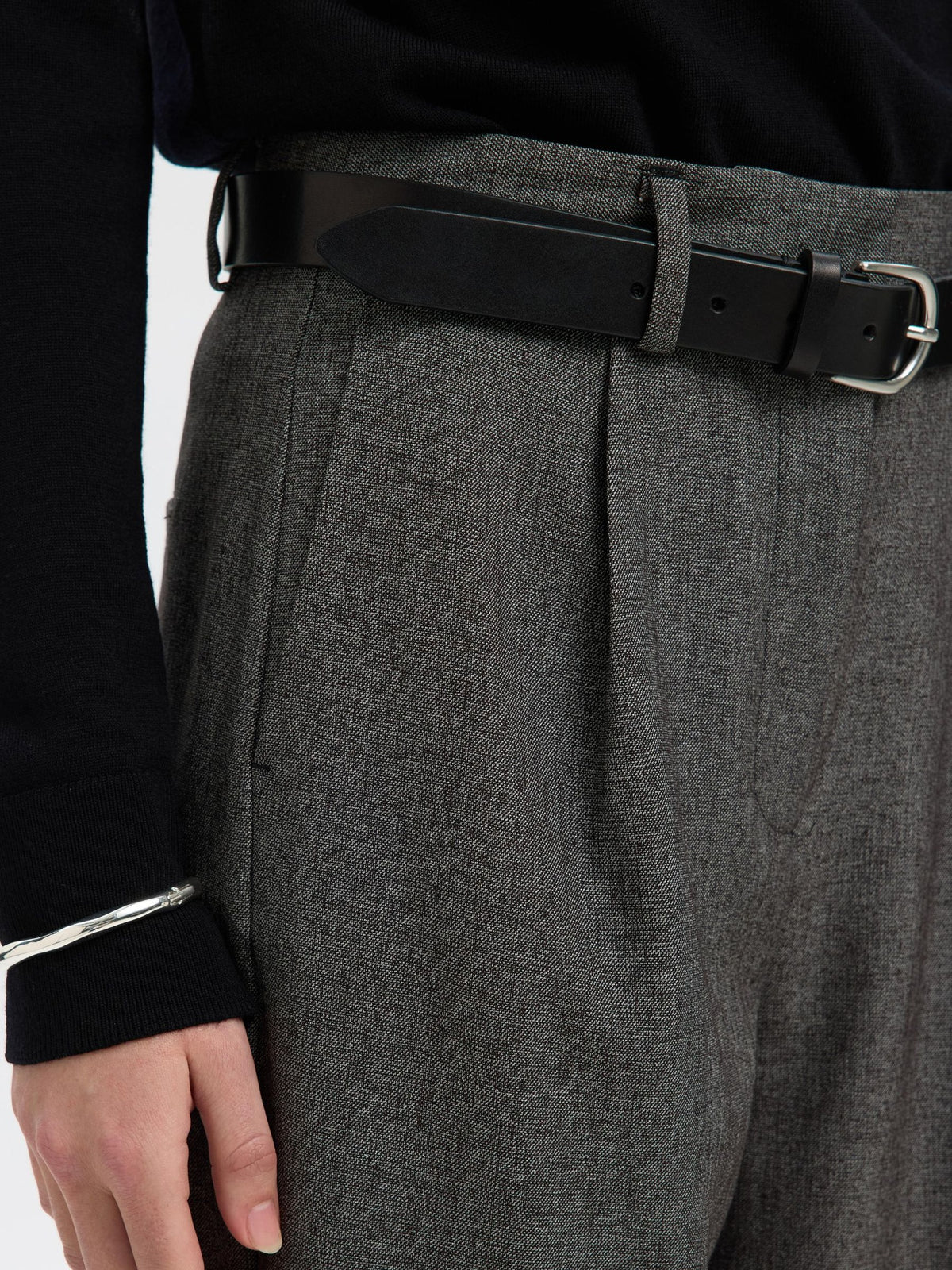 SELECTED Barrel Alma Pant in Black