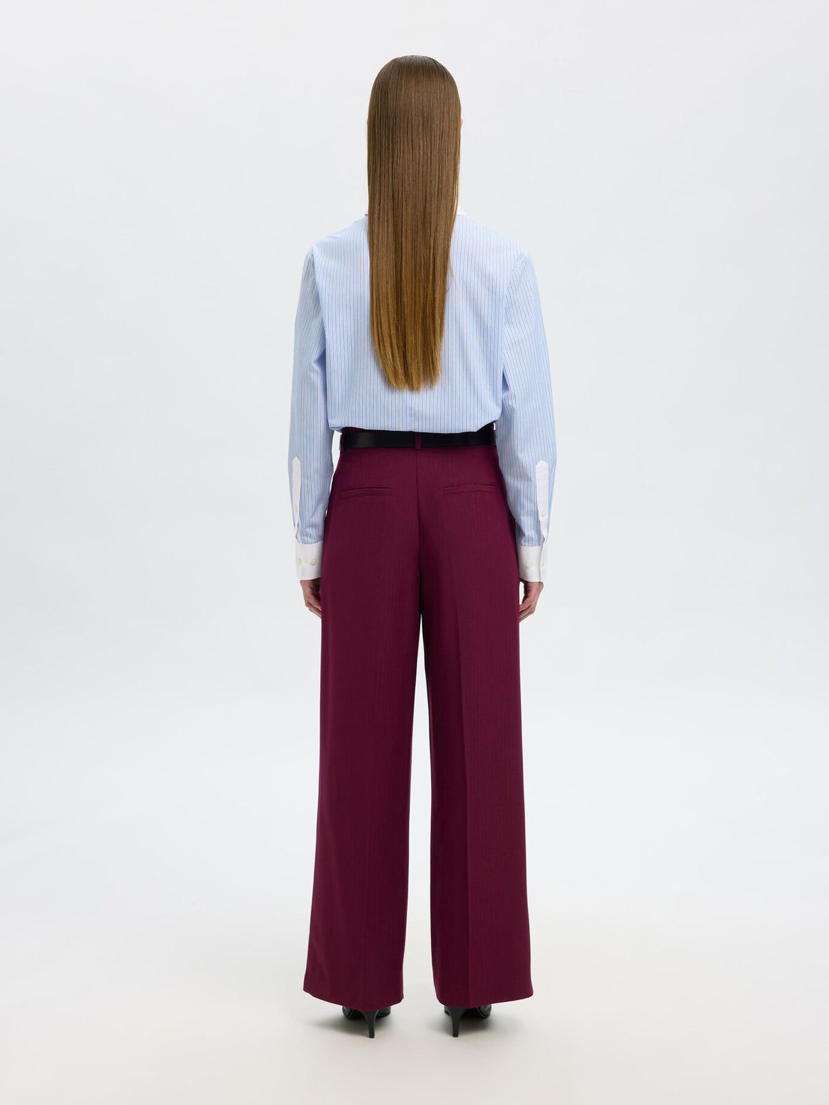 SELECTED Ilina Contrast Shirt in Cashmere Blue Stripes
