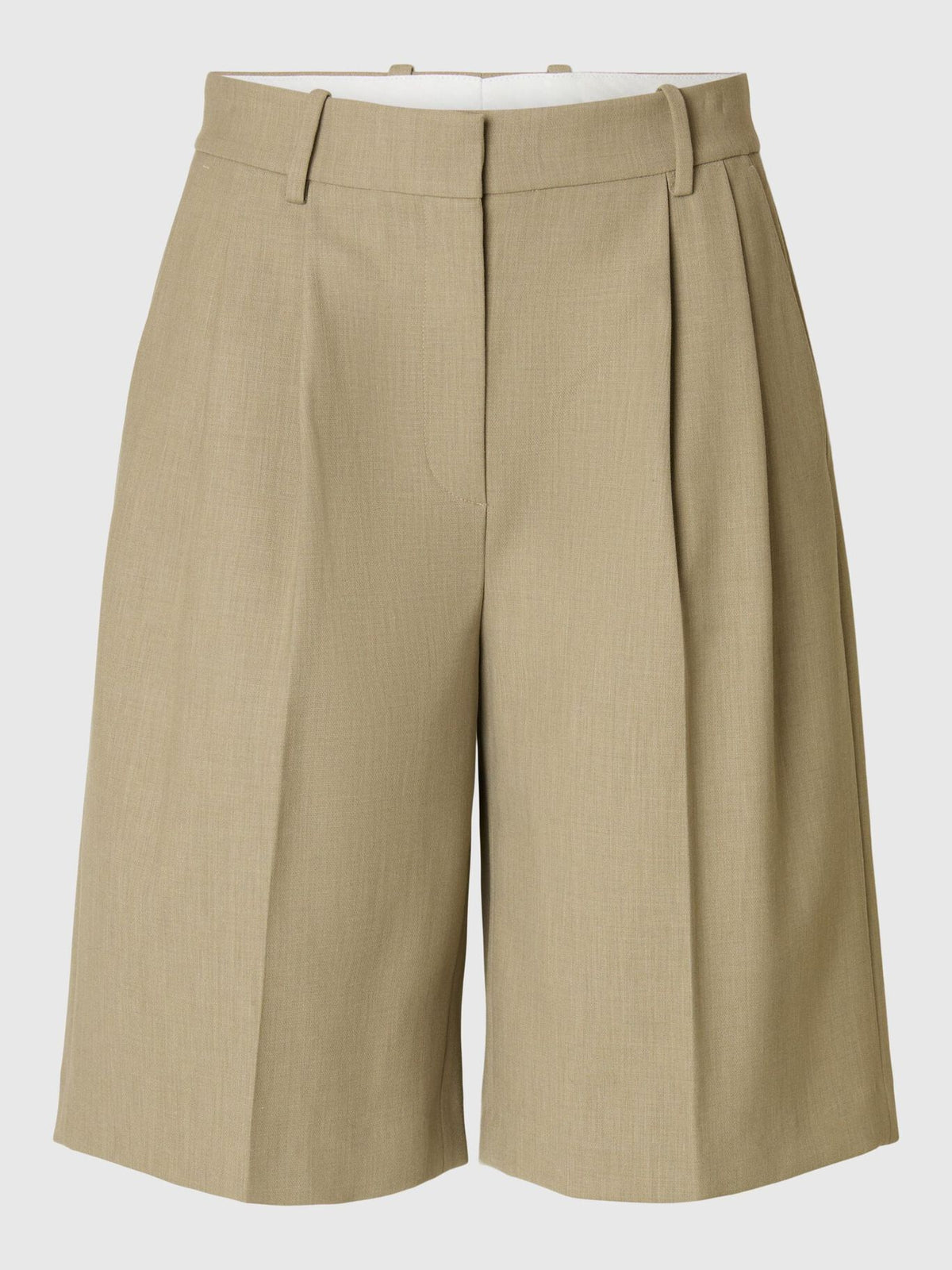 SELECTED Bermuda Rita Shorts in Slate Green