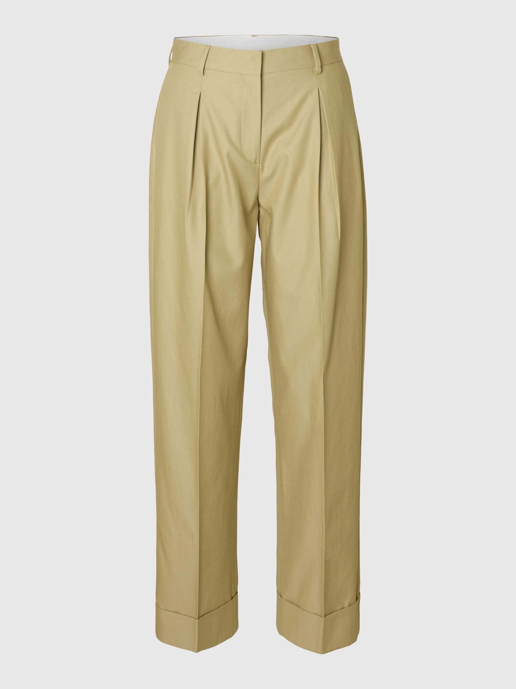 SELECTED Tapered Dora Pants in Slate Green