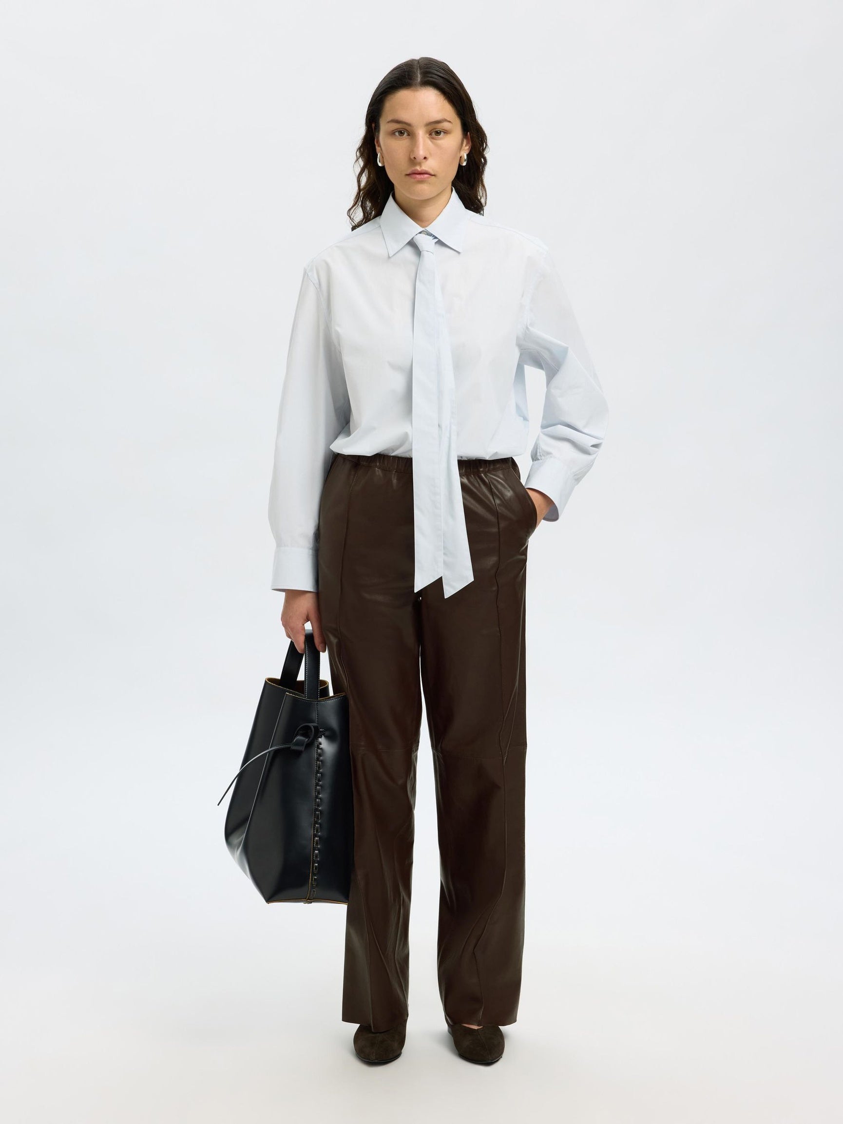 SELECTED Boda Leather Pant in Delicioso