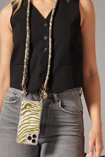 La Coque Francaise Della Bandana Cord in Khaki