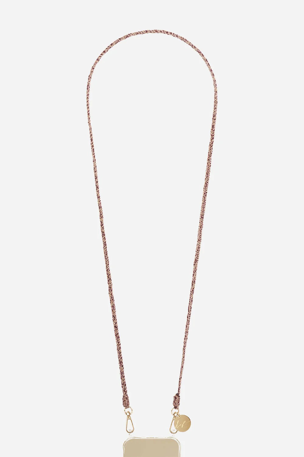 La Coque Francaise Vanessa Phone Chain in Beige