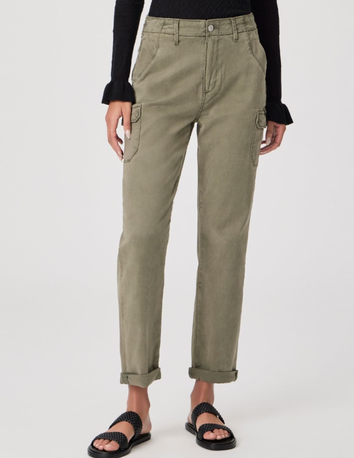 PAIGE Drew Pant in Khaki