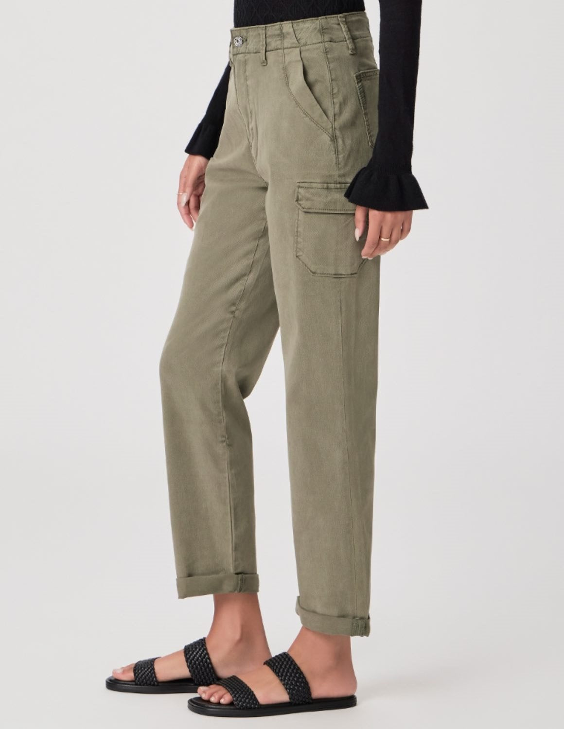 PAIGE Drew Pant in Khaki