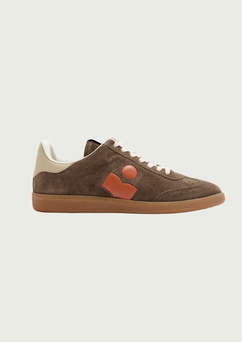 Isabel Marant Bryce Sneakers in Khaki, Orange