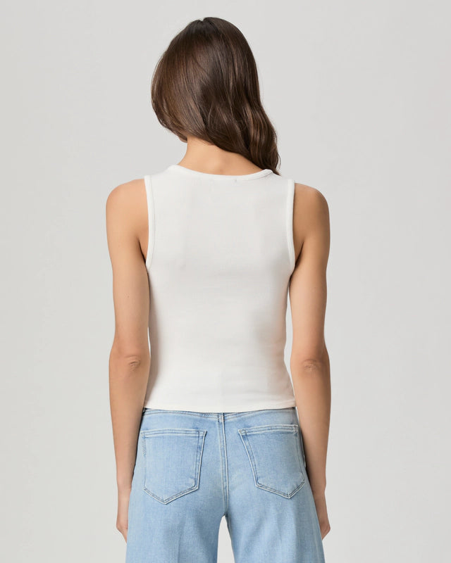 Paige Jeans Amanita Tank in White