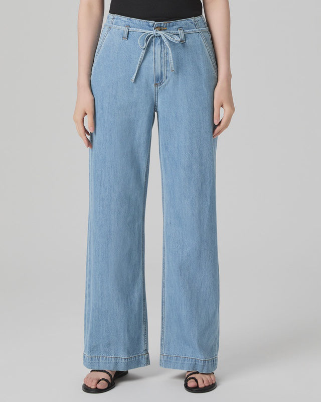 Paige Jeans Zoey 31 In Offset with Tie in Tranquility
