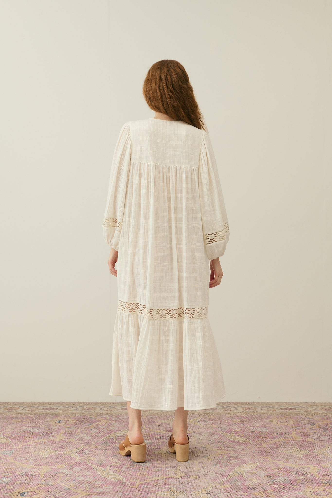 Louise Misha Gypse Dress in Snow Ostuni Checks