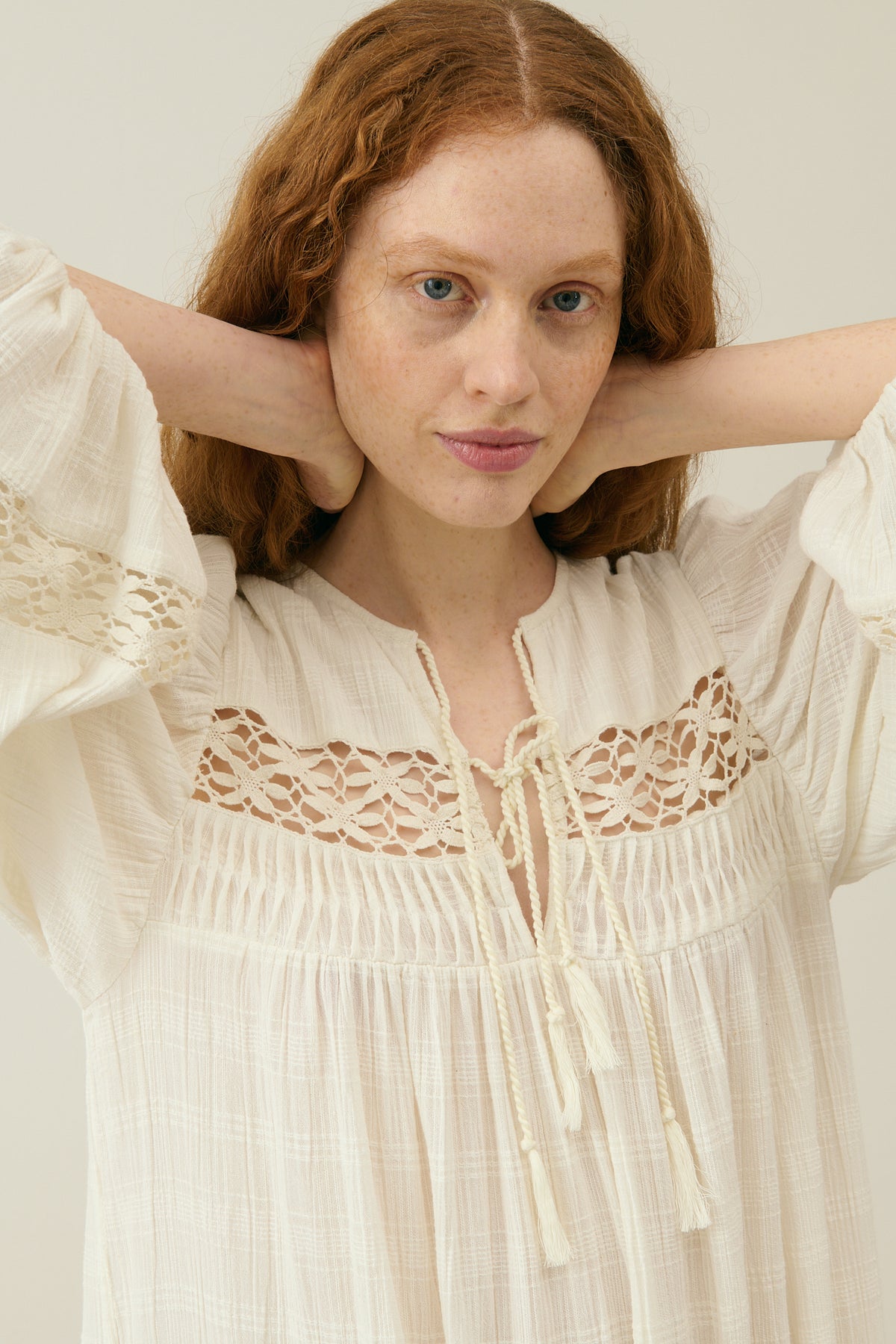 Louise Misha Gypse Dress in Snow Ostuni Checks