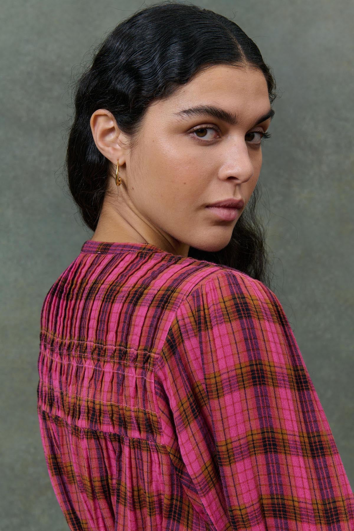 Louise Misha Jally Check Shirt in Pink