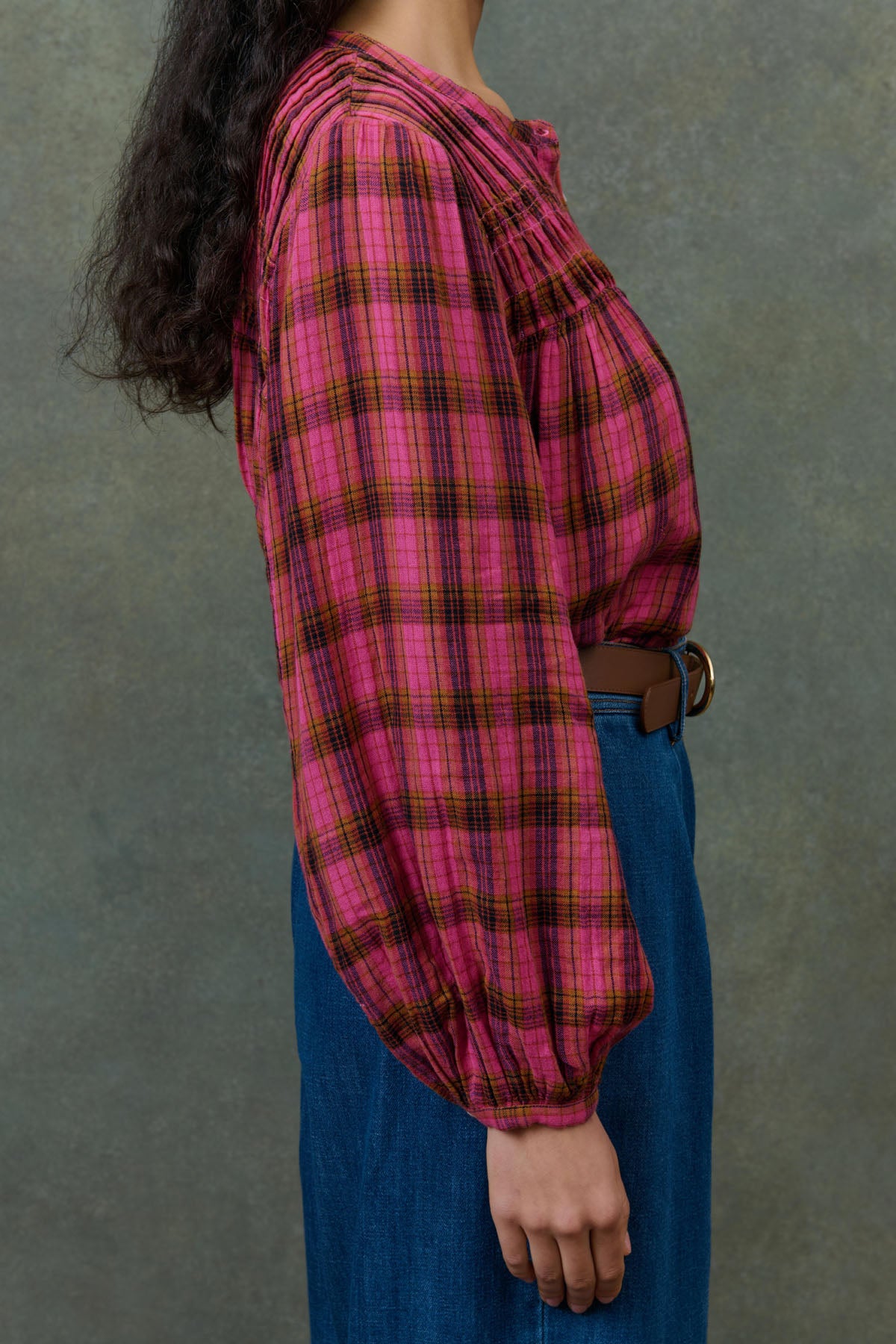 Louise Misha Jally Check Shirt in Pink