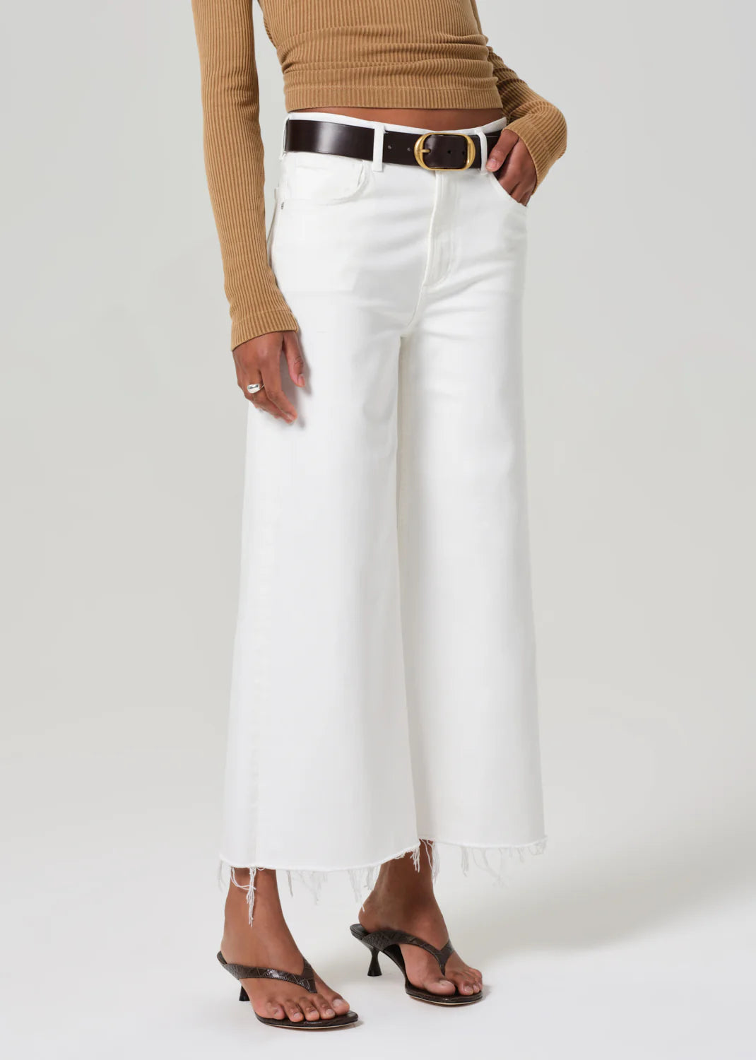 Citizens of Humanity Lyra Crop in Soft White