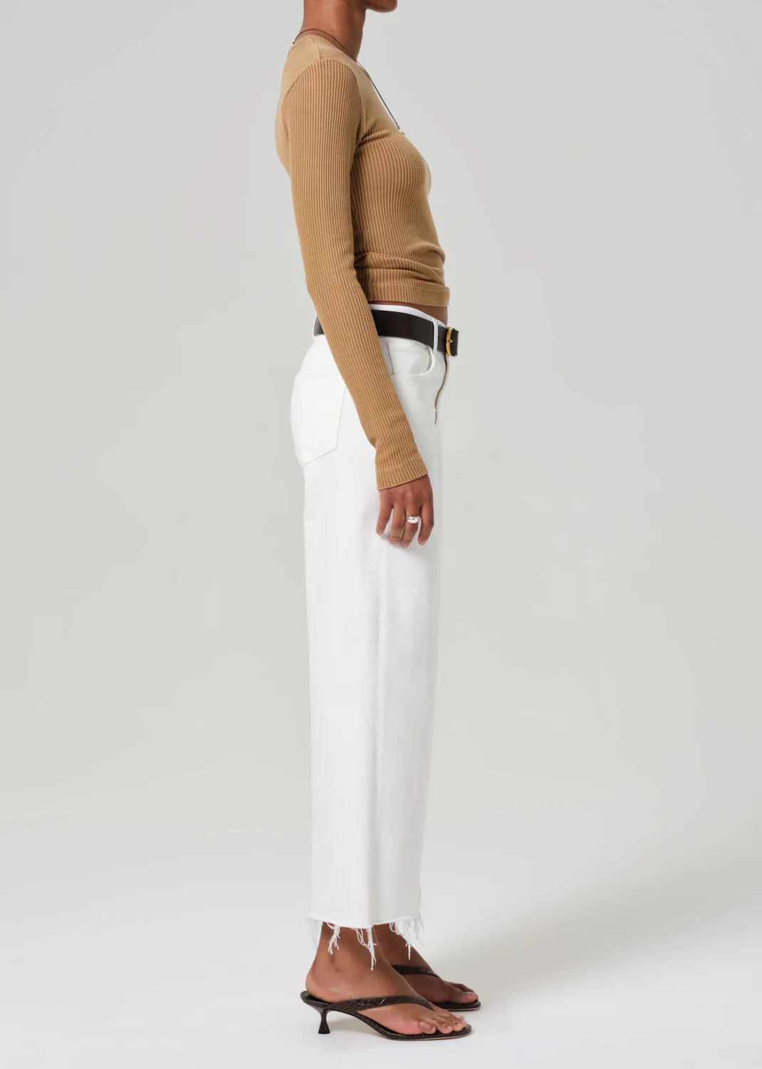 Citizens of Humanity Lyra Crop in Soft White