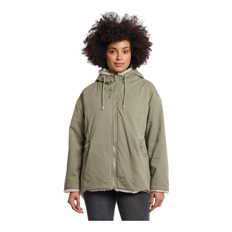 Rino & Pelle Ines Reversible Jacket in Green Ash