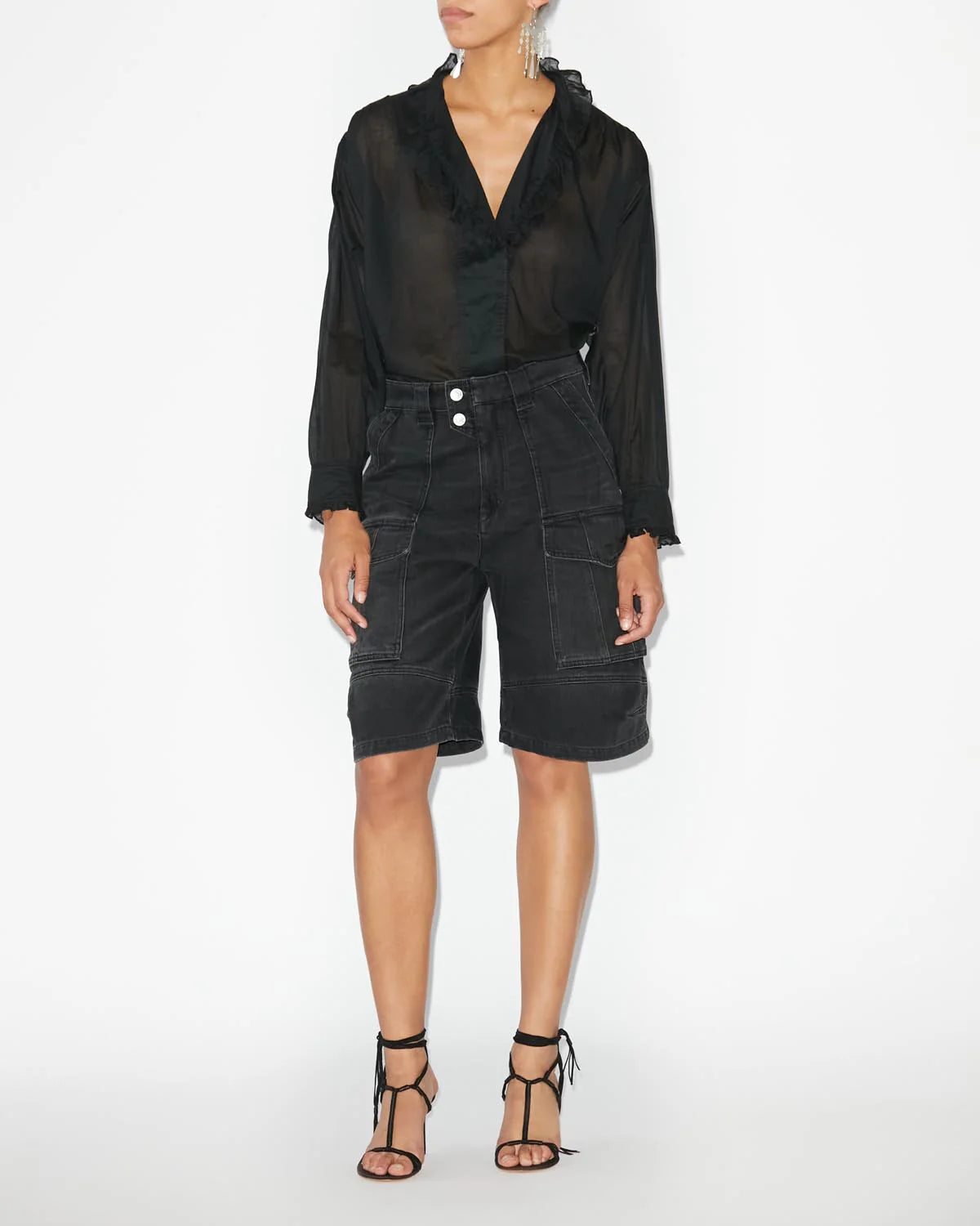 Marant Etoile Pamias Top in Black