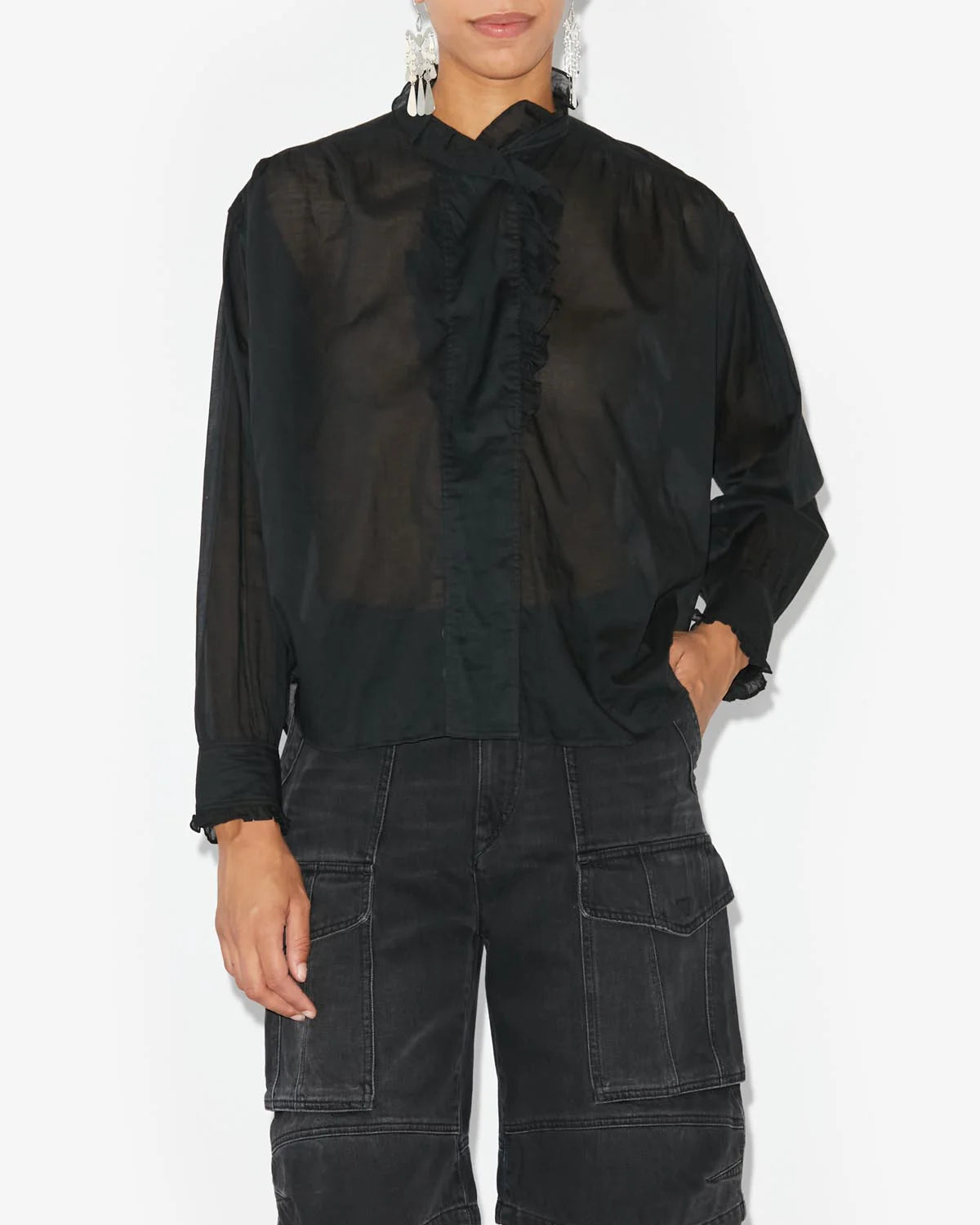 Marant Etoile Pamias Top in Black