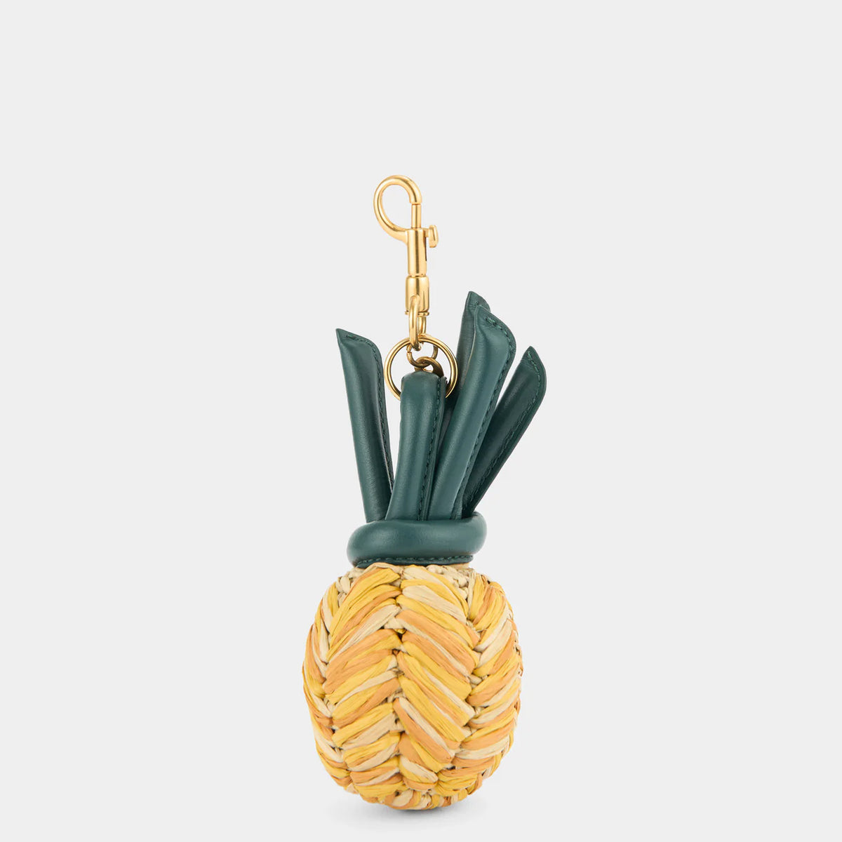 Anya Hindmarch Pineapple Raffia Charm